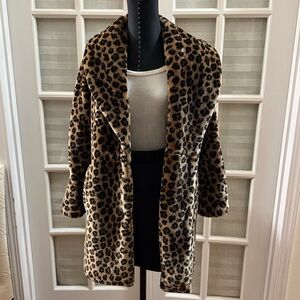 BCBGeneration Animal Print Teddy Jacket